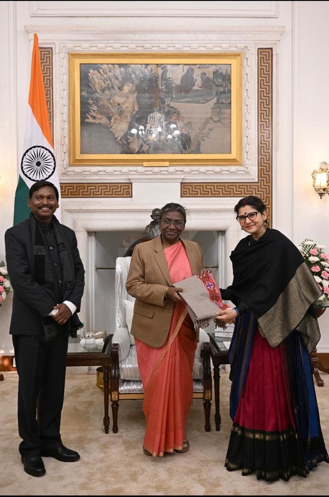 With Hon’ble President of India Smt. Droupadi Murmu